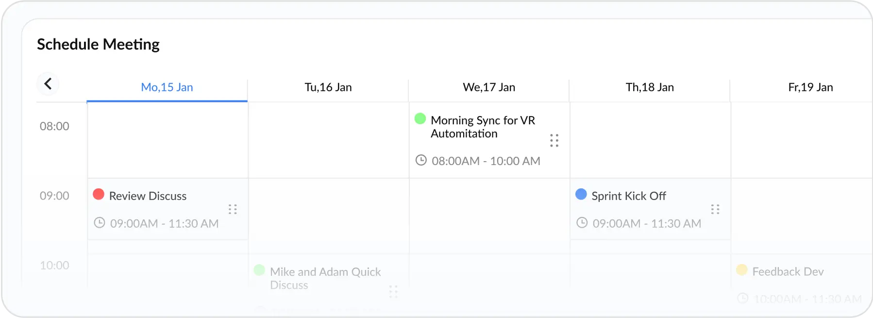 Projects kanban board